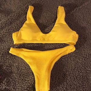 yellow cheeky swimie